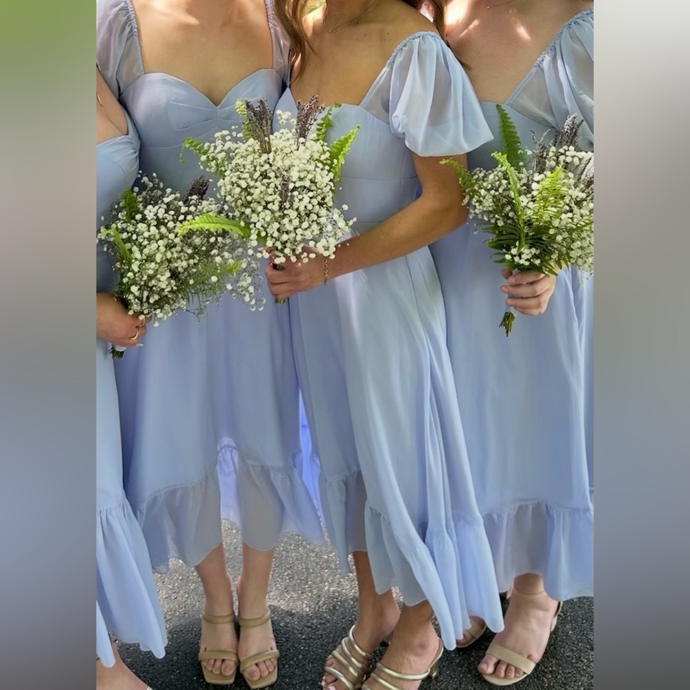 Elegant Light Blue Women's Dress
